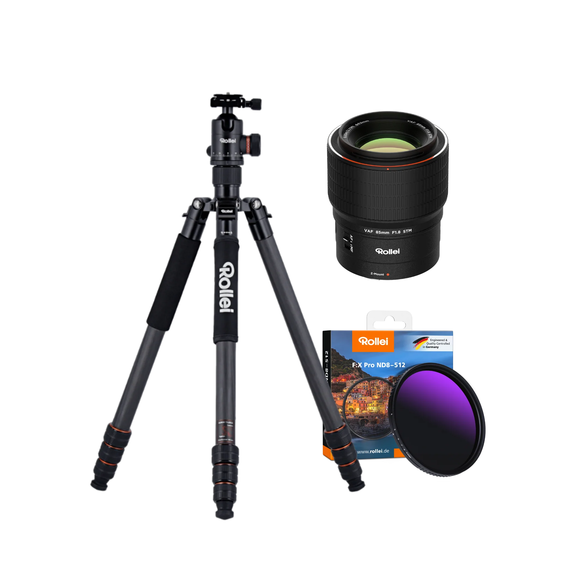 Fotografie Starter Bundle | C6i Carbon Stativ + Rollei Objektiv + ND-Filter - Image 2