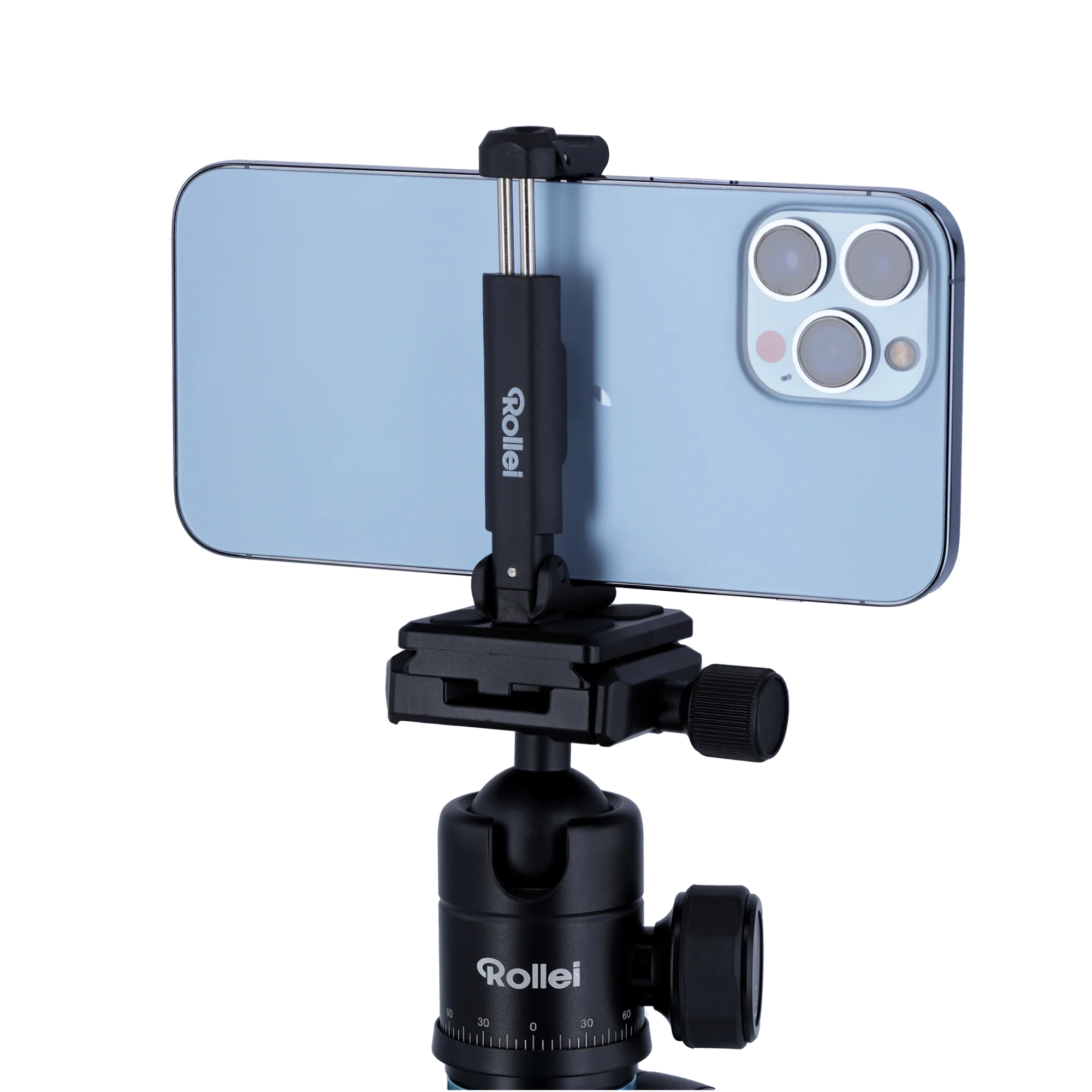 Smartphone-Halterung für Stativ-Mittelsäule | Breiter Klemmbereich 6,5-8,5 cm - Image 3